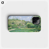 A Cowherd at Valhermeil, Auvers-sur-Oise - Camille Pissarro Phone Case.