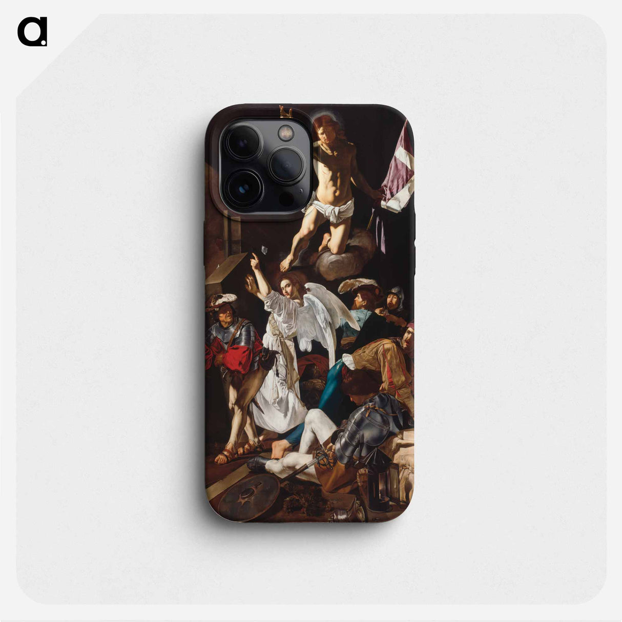 Caravaggio's Resurrection - カラヴァッジョ Phone Case.