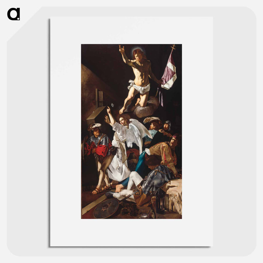 カラヴァッジョのアートポスター・パネル『キリストの復活（Caravaggio's Resurrection）』