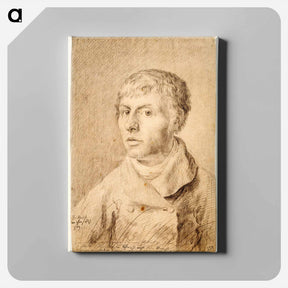 アートパネル-Self-portrait as a young man - カスパー ダーヴィト フリードリヒ Canvas.