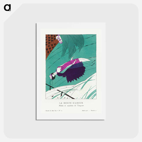 アートポストカード-La Morte d'Amour: Modes et Manners de Torquate
 - シャルル マルタン Postcard.