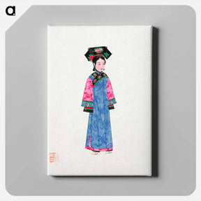 アートパネル-Illustration of a Wealthy Woman in Traditional Chinese Attire
 - 中国の衣装 Canvas.
