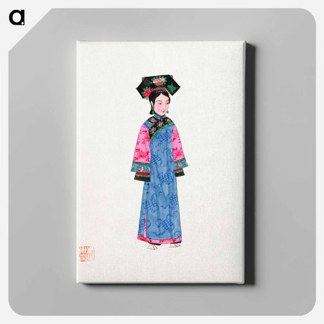 アートパネル-Illustration of a Wealthy Woman in Traditional Chinese Attire
 - 中国の衣装 Canvas.
