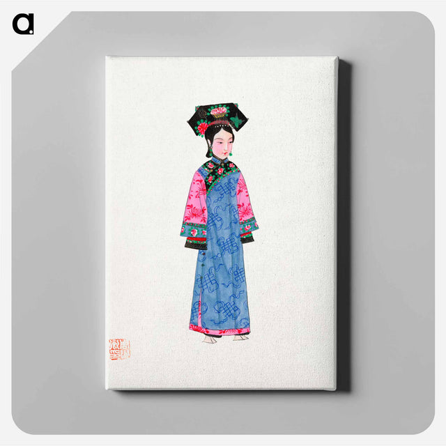 アートパネル-Illustration of a Wealthy Woman in Traditional Chinese Attire
 - 中国の衣装 Canvas.