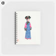 アートメモ帳-Illustration of a Wealthy Woman in Traditional Chinese Attire
 - 中国の衣装 Memo.
