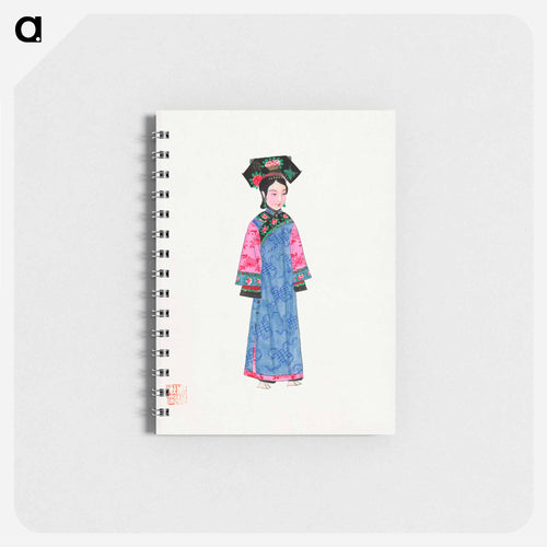 Illustration of a Wealthy Woman in Traditional Chinese Attire
 - Chinese Costume Memo.