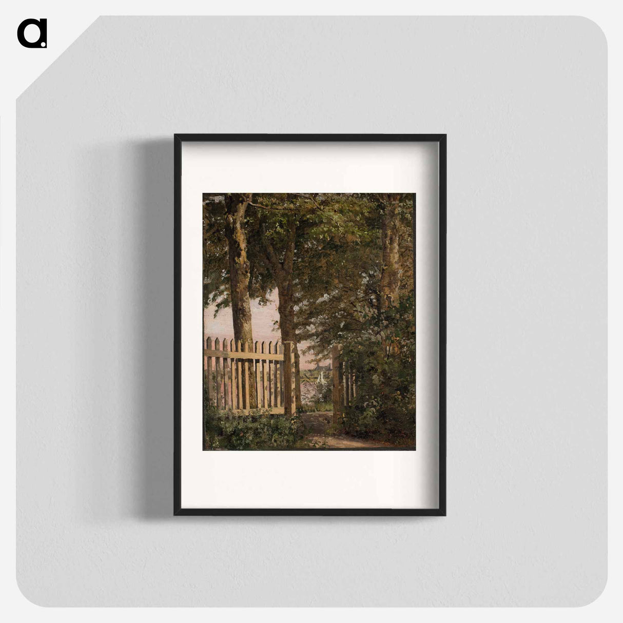 The Garden Gate of the Artist's Home at Blegdammen - クリステン ケプケ Poster.