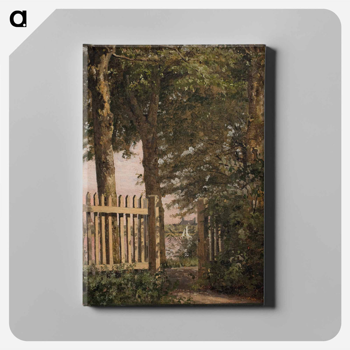 The Garden Gate of the Artist's Home at Blegdammen - クリステン ケプケ Canvas.