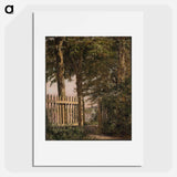 The Garden Gate of the Artist's Home at Blegdammen - クリステン ケプケ Poster.