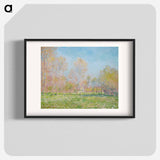 Spring in Giverny - Claude Monet Poster.