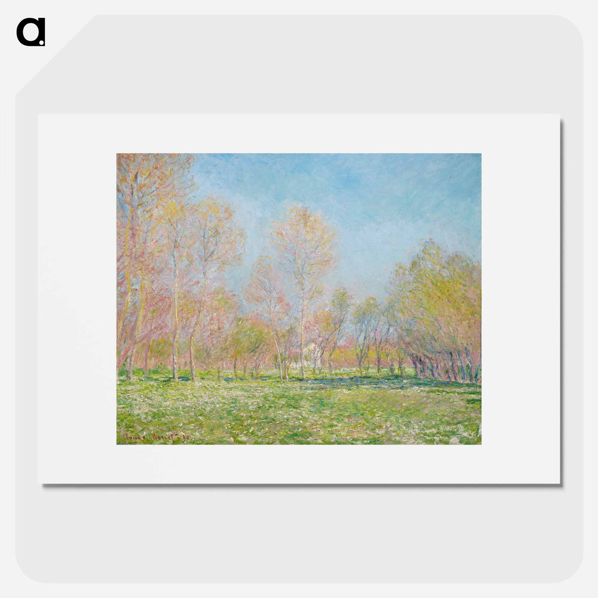 Spring in Giverny - Claude Monet Poster.