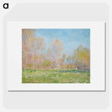 Spring in Giverny - Claude Monet Poster.