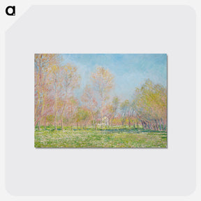 アートポストカード-Spring in Giverny - クロード モネ Postcard.