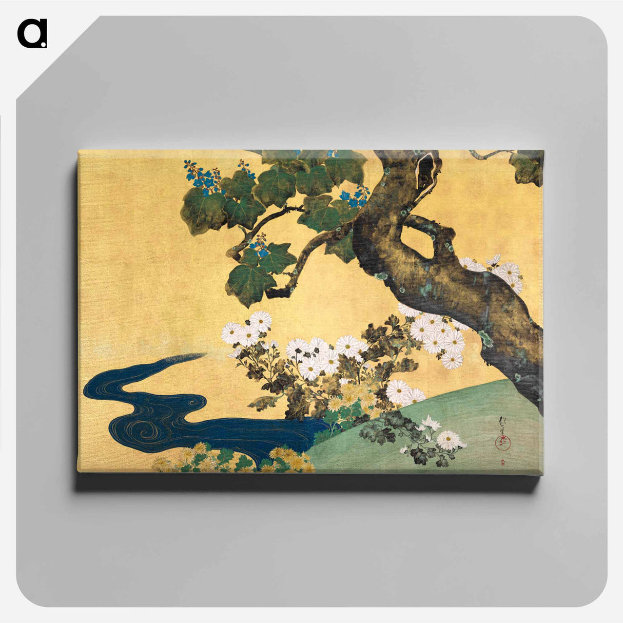 アートパネル-Paulownias and Chrysanthemums
 - クリーブランド美術館 Canvas.