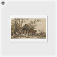 アートポストカード-Herder bij stal
 - コルネリス プロース ファン アムステル Postcard.