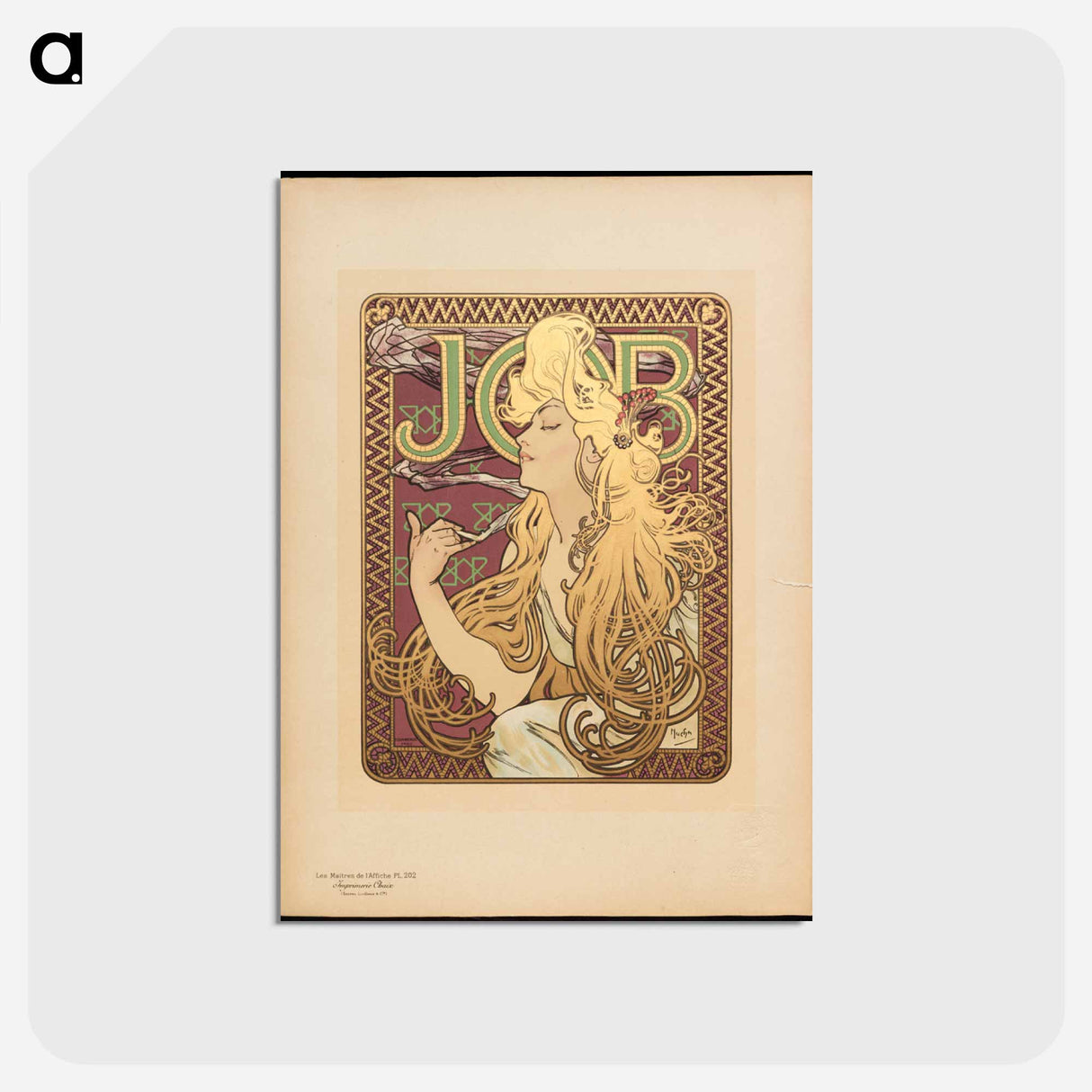 アートポストカード-Job Cigarette Paper
 - ダラス美術館 Postcard.