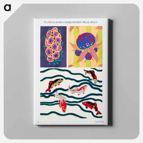 アートパネル-Vintage art deco & art nouveau pattern, plate no. 6. - E.A.セギー Canvas.