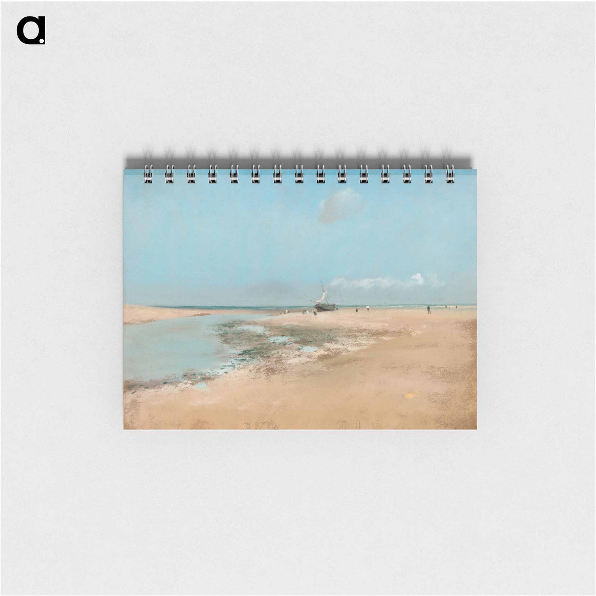 Beach at Low Tide (Mouth of the River) - エドガー ドガ Memo.