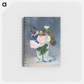 アートメモ帳-Flowers in a Crystal Vase - エドゥアール マネ Memo.