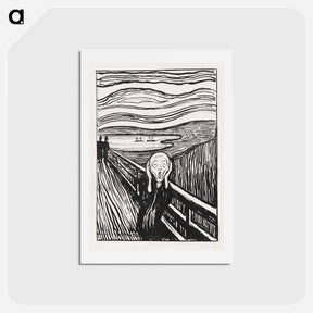 アートポストカード-The Scream - エドヴァルド ムンク Postcard.
