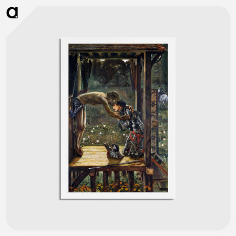アートポストカード-The Merciful Knight - エドワード バーン ジョーンズ Postcard.