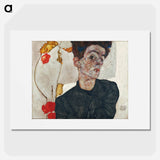 Egon Schiele's Self-Portrait with Physalis - エゴン シーレ Poster.