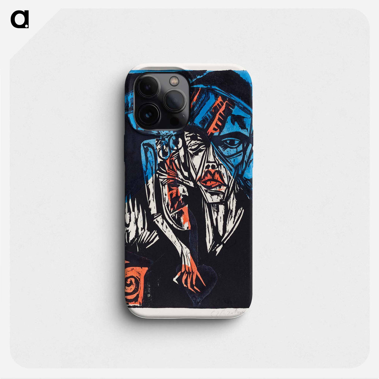 Peter Schlemihl's Wondrous Story: Battles. The Agonies of Love - Ernst Ludwig Kirchner Phone Case.