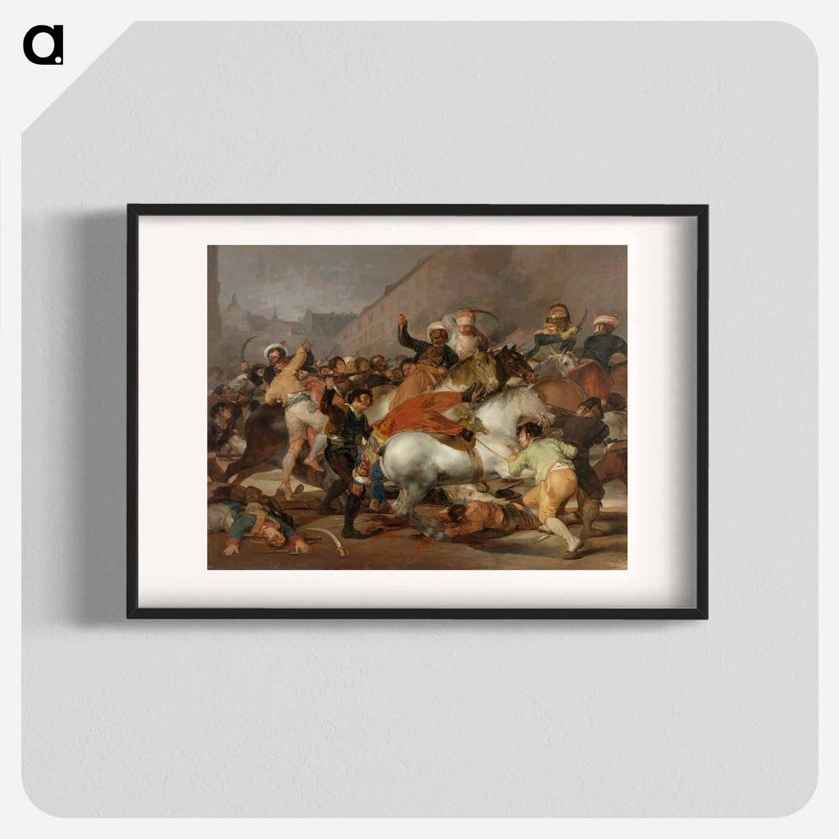 The Dos de Mayo of 1808 in Madrid - Francisco de Goya Poster.