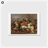アートポストカード-El dos de mayo de 1808 en Madrid - フランシスコ デ ゴヤ Postcard.