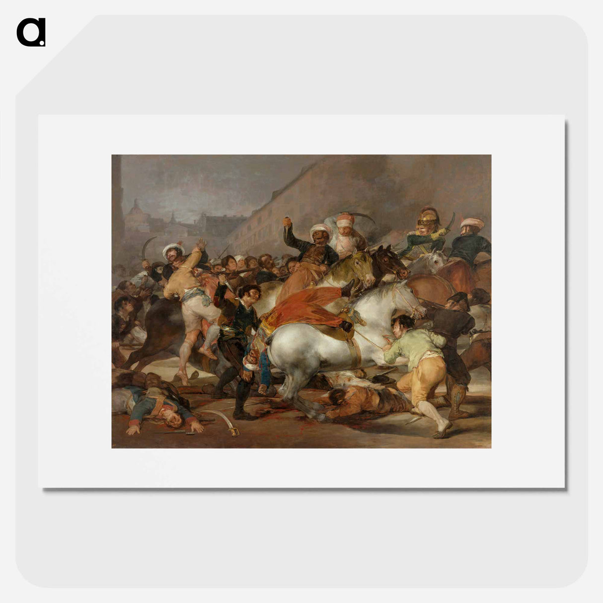 The Dos de Mayo of 1808 in Madrid - Francisco de Goya Poster.