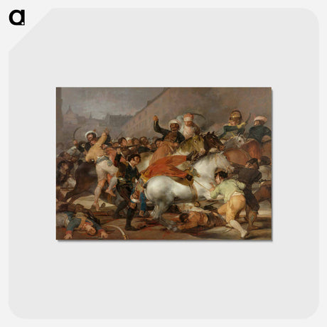 アートポストカード-El dos de mayo de 1808 en Madrid - フランシスコ デ ゴヤ Postcard.