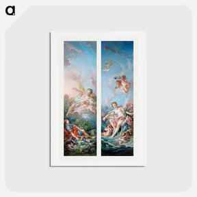 アートポストカード-Aurora and Cephalus, Venus on the Waves - フランソワ ブーシェ Postcard.