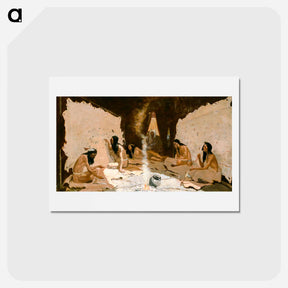 アートポストカード-Historians of the Tribe
 - フレデリック レミントン Postcard.