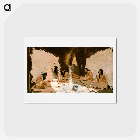 アートポストカード-Historians of the Tribe
 - フレデリック レミントン Postcard.