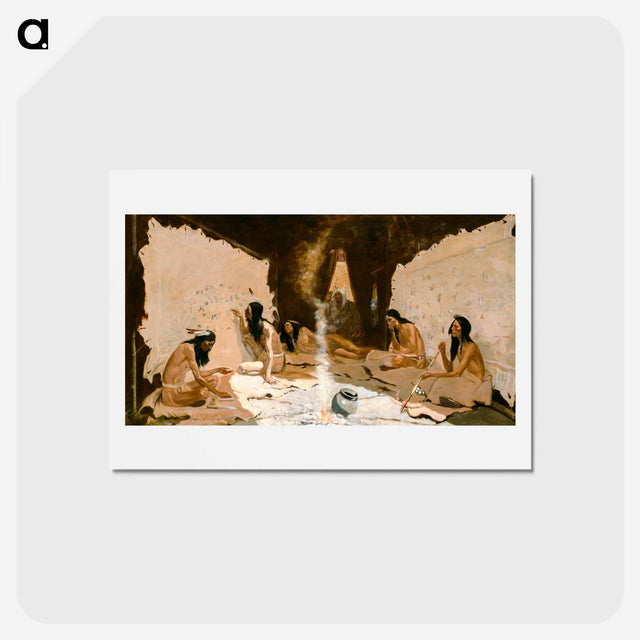 アートポストカード-Historians of the Tribe
 - フレデリック レミントン Postcard.