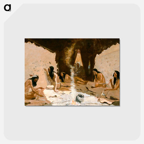 アートポストカード-Historians of the Tribe
 - フレデリック レミントン Postcard.