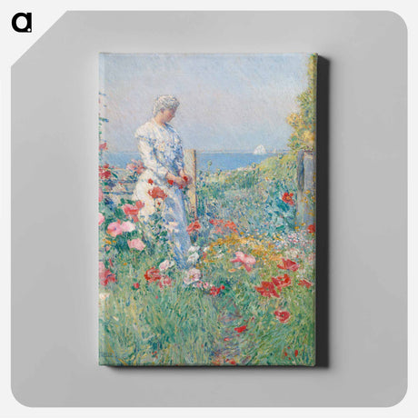 アートパネル-In the Garden - フレデリック チャイルド ハッサム Canvas.