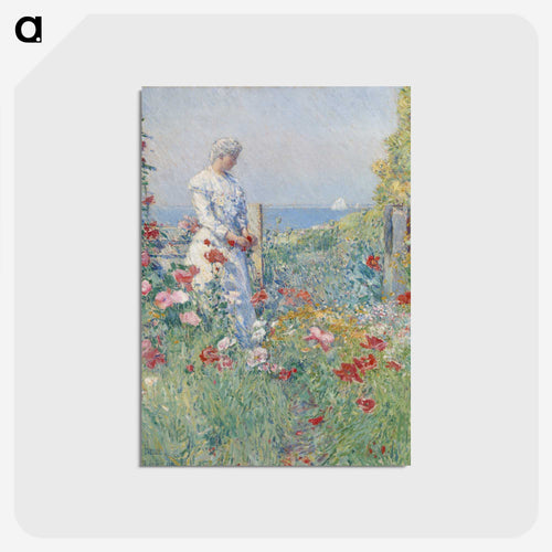 In the Garden - フレデリック チャイルド ハッサム Postcard.