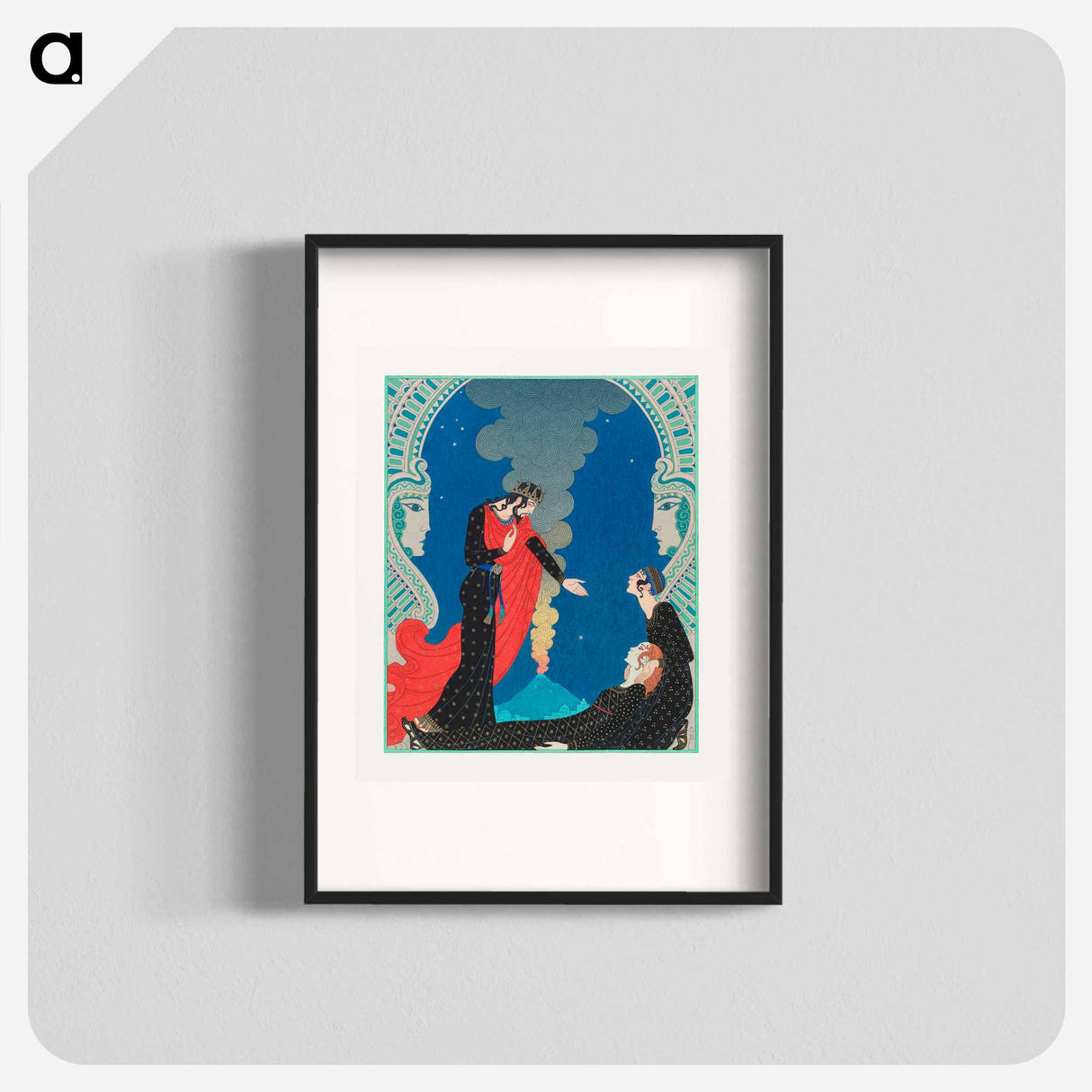 Empedocles and Panthea - ジョージ バービエ Poster.