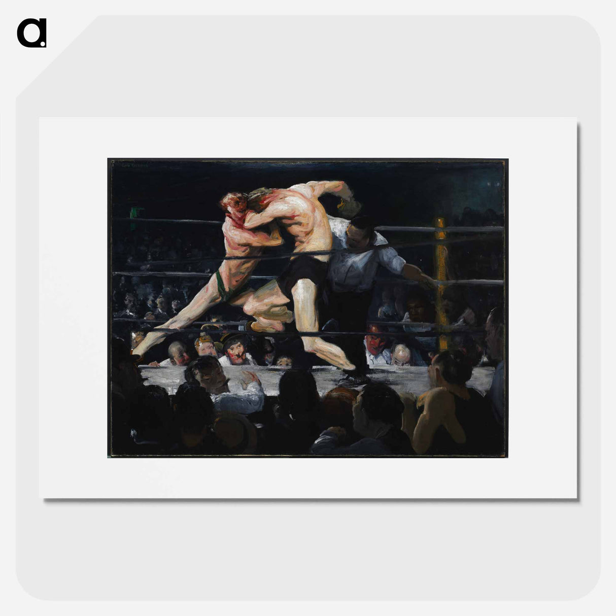 Stag at Sharkey's - George Bellows Poster.