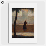 Man Leaning on a Parapet - Georges Seurat Poster.