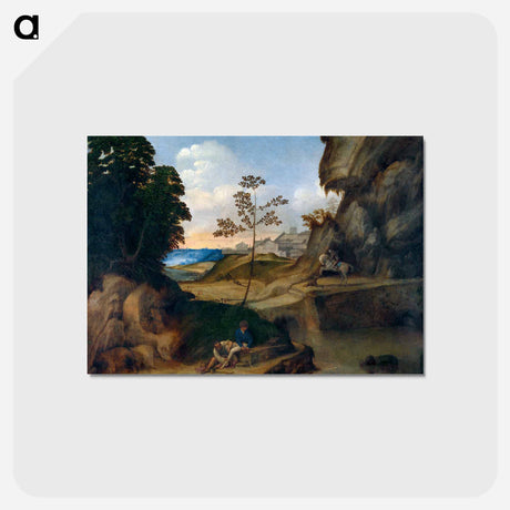 アートポストカード-Il Tramonto (The Sunset)
 - ジョルジョーネ Postcard.