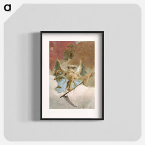 アートポスター-Würzburg Residenz Stairway, Saturn Detail
 - ジョバンニ バティスタ ティエポロ Poster.