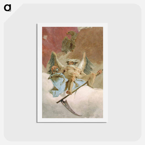 Würzburg Residenz Stairway, Saturn Detail
 - ジョバンニ バティスタ ティエポロ Postcard.