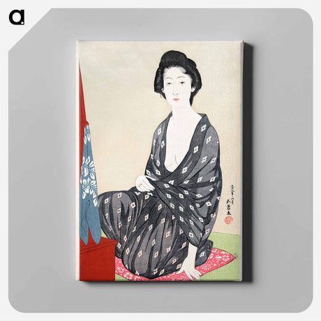 アートパネル-Woman in Summer Clothing
 - 橋口 五葉 Canvas.