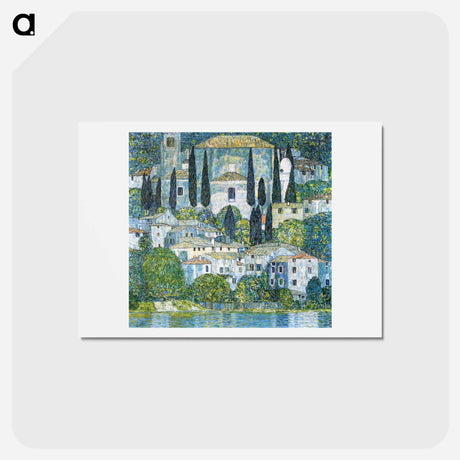 アートポストカード-Kirche in Cassone - グスタフ クリムト Postcard.