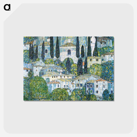 アートポストカード-Kirche in Cassone - グスタフ クリムト Postcard.