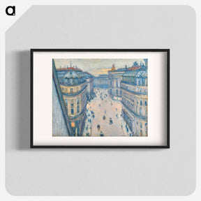 アートポスター-Rue Halévy, vue d'un sixième étage - ギュスターヴ カイユボット Poster.