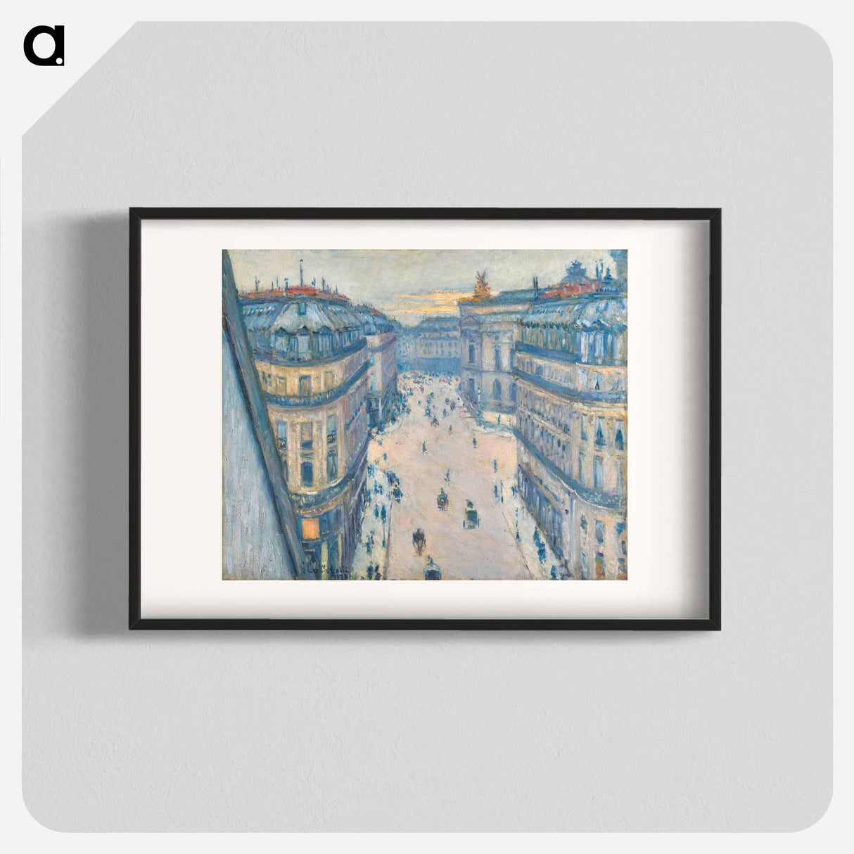 Rue Halévy, see a sixtieth painting - Gustave Caillebotte Poster.