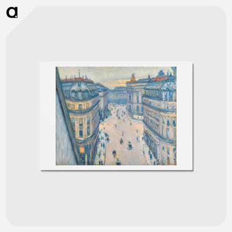 アートポストカード-Rue Halévy, vue d'un sixième étage - ギュスターヴ カイユボット Postcard.